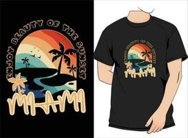 sommar tshirt design, hav strand tshirt design, Kalifornien design vektor