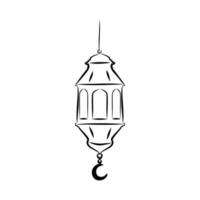 Laterne Vektor schwarz und Weiß png und islamisch Laterne Vektor png und Ramadan kareem Banner Design