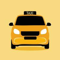 Taxi Zeichen Vektor Illustration und Vektor Taxi Auto Banner Design und Auto Vektor herunterladen Auto Gelb Farbe Karikatur Auto Banner Design