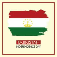 Tadschikistan Unabhängigkeit Tag 9 September Banner Design und Flagge Design Tadschikistan vektor