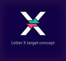 kreativ x brev pil logotyp design. unik färgrik logistisk företags- företag logotyp. företag initialer företags- vektor. vektor
