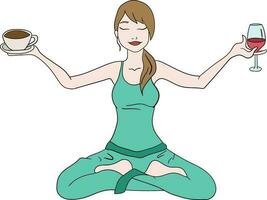 Yoga Balance Wellness vektor