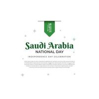 Königreich von Saudi Arabien National Tag vektor