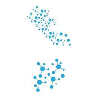 Molekül Symbol Logo Vorlage Vektor-Illustration Design vektor