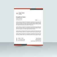 företags- brev huvud design mall vektor