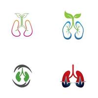 lungvård logotyp mall design vektor lungor hälsa