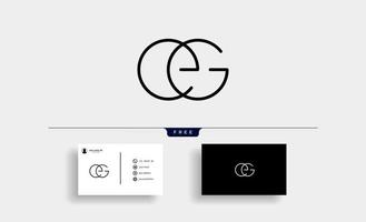 ge t.ex. logotyp monogram design vektorillustration vektor