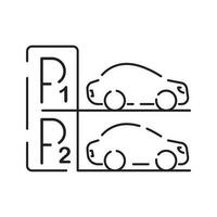 översikt parkering barriär ikon illustration vektor symbol. bil parkera och plats. betala biljett.