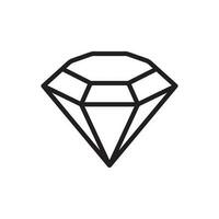 Diamant Symbol Design Vektor