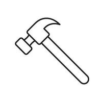 Hammer Symbol Vektor Design Vorlagen einfach und modern