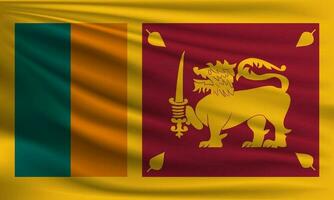 Vektor Flagge von sri Lanka