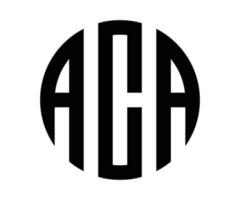 aca brev logotyp design vektor mall