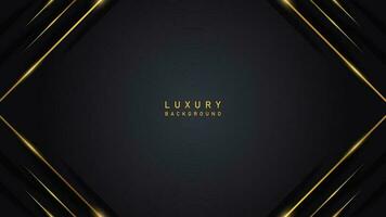 Luxus elegant schwarz Hintergrund Design mit glänzend Gold Linie. Luxus elegant Thema Design Vektor Illustration eps10