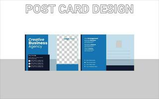 företags- vykort design mall. Fantastisk och modern vykort design. eleganta företags- vykort design bunt vektor