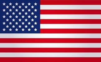 amerikanisch National Flagge USA. Unabhängigkeit Tag vektor