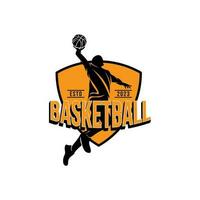 einfach modern Basketball Spieler Logo Vektor Vorlage