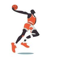 ein Korb Ball Spieler Vektor Illustration