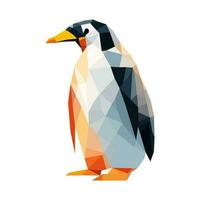 ein Pinguin im geometrisch gestalten Vektor Illustration. polygonal Pinguin Illustration.