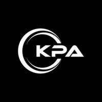 kpa Brief Logo Design im Illustration. Vektor Logo, Kalligraphie Designs zum Logo, Poster, Einladung, usw.