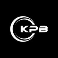 kpb Brief Logo Design im Illustration. Vektor Logo, Kalligraphie Designs zum Logo, Poster, Einladung, usw.
