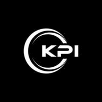 kpi Brief Logo Design im Illustration. Vektor Logo, Kalligraphie Designs zum Logo, Poster, Einladung, usw.