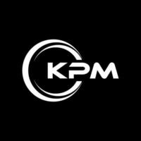 kpm Brief Logo Design im Illustration. Vektor Logo, Kalligraphie Designs zum Logo, Poster, Einladung, usw.