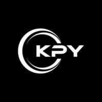 kpy Brief Logo Design im Illustration. Vektor Logo, Kalligraphie Designs zum Logo, Poster, Einladung, usw.