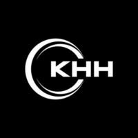 khh Brief Logo Design im Illustration. Vektor Logo, Kalligraphie Designs zum Logo, Poster, Einladung, usw.