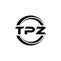 tpz brev logotyp design i illustration. vektor logotyp, kalligrafi mönster för logotyp, affisch, inbjudan, etc.