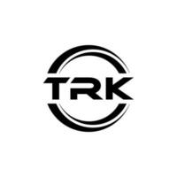 trk Brief Logo Design im Illustration. Vektor Logo, Kalligraphie Designs zum Logo, Poster, Einladung, usw.