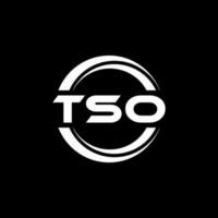 tso Brief Logo Design im Illustration. Vektor Logo, Kalligraphie Designs zum Logo, Poster, Einladung, usw.