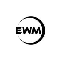 ehm brev logotyp design i illustration. vektor logotyp, kalligrafi mönster för logotyp, affisch, inbjudan, etc.