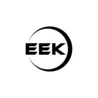 Eek-Buchstaben-Logo-Design in Abbildung. Vektorlogo, Kalligrafie-Designs für Logo, Poster, Einladung usw. vektor