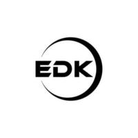 edk-Buchstaben-Logo-Design in Abbildung. Vektorlogo, Kalligrafie-Designs für Logo, Poster, Einladung usw. vektor