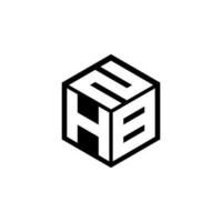 Hbn-Brief-Logo-Design in Abbildung. Vektorlogo, Kalligrafie-Designs für Logo, Poster, Einladung usw. vektor