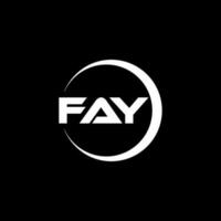 Fay Brief Logo Design im Illustration. Vektor Logo, Kalligraphie Designs zum Logo, Poster, Einladung, usw.
