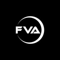 fva Brief Logo Design im Illustration. Vektor Logo, Kalligraphie Designs zum Logo, Poster, Einladung, usw.