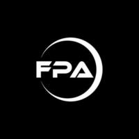 fpa Brief Logo Design im Illustration. Vektor Logo, Kalligraphie Designs zum Logo, Poster, Einladung, usw.