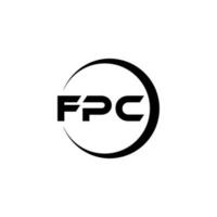 fpc Brief Logo Design im Illustration. Vektor Logo, Kalligraphie Designs zum Logo, Poster, Einladung, usw.