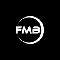 fmb Brief Logo Design im Illustration. Vektor Logo, Kalligraphie Designs zum Logo, Poster, Einladung, usw.