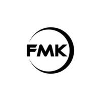 fmk Brief Logo Design im Illustration. Vektor Logo, Kalligraphie Designs zum Logo, Poster, Einladung, usw.