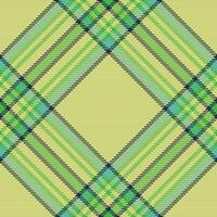 Stoff Textil- Tartan von Hintergrund prüfen Muster mit ein Textur nahtlos Vektor Plaid.