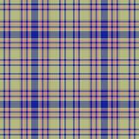 Muster Plaid Vektor von Textil- Textur prüfen mit ein Stoff Tartan Hintergrund nahtlos.