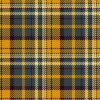 Textil- Stoff prüfen von Muster nahtlos Tartan mit ein Vektor Plaid Hintergrund Textur.