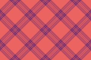 Hintergrund Tartan prüfen von Stoff Textil- Plaid mit ein Vektor nahtlos Muster Textur.