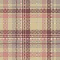 Muster nahtlos Vektor von prüfen Plaid Hintergrund mit ein Textur Tartan Textil- Stoff.