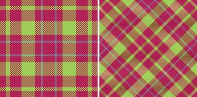 nahtlos Textur Textil- von Hintergrund prüfen Tartan mit ein Muster Plaid Stoff Vektor. vektor