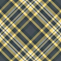 Textur Plaid prüfen von nahtlos Vektor Stoff mit ein Textil- Tartan Hintergrund Muster.