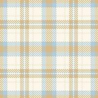 nahtlos Muster Vektor von prüfen Tartan Textil- mit ein Stoff Textur Plaid Hintergrund.