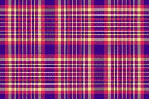 Tartan Hintergrund Vektor von Muster Stoff Textur mit ein nahtlos Textil- Plaid überprüfen.